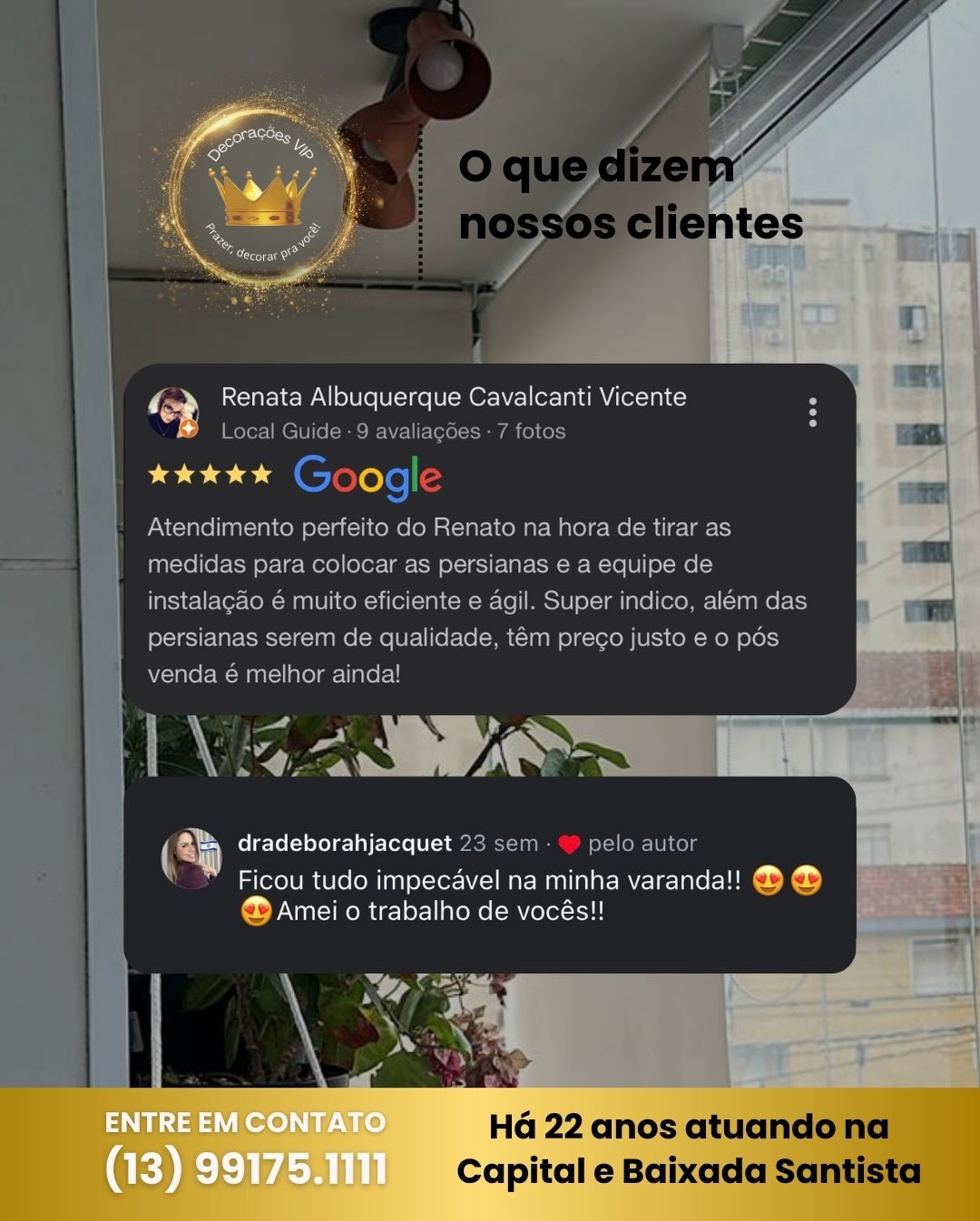 Avaliações reais de clientes 1